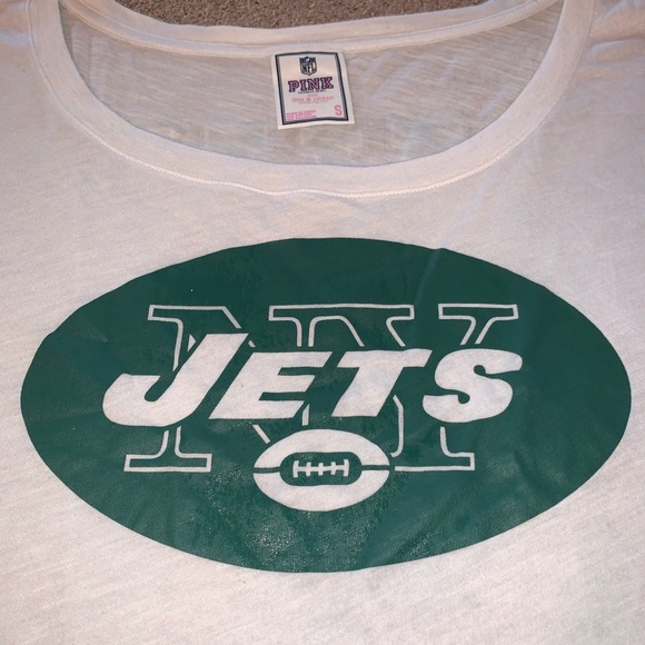 Like new!! Victoria’s Secret PINK Jets T-Shirt - Picture 2 of 6